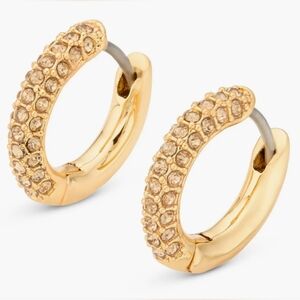 Kurt Geiger Crystal Pavé Huggie Hoop Earrings